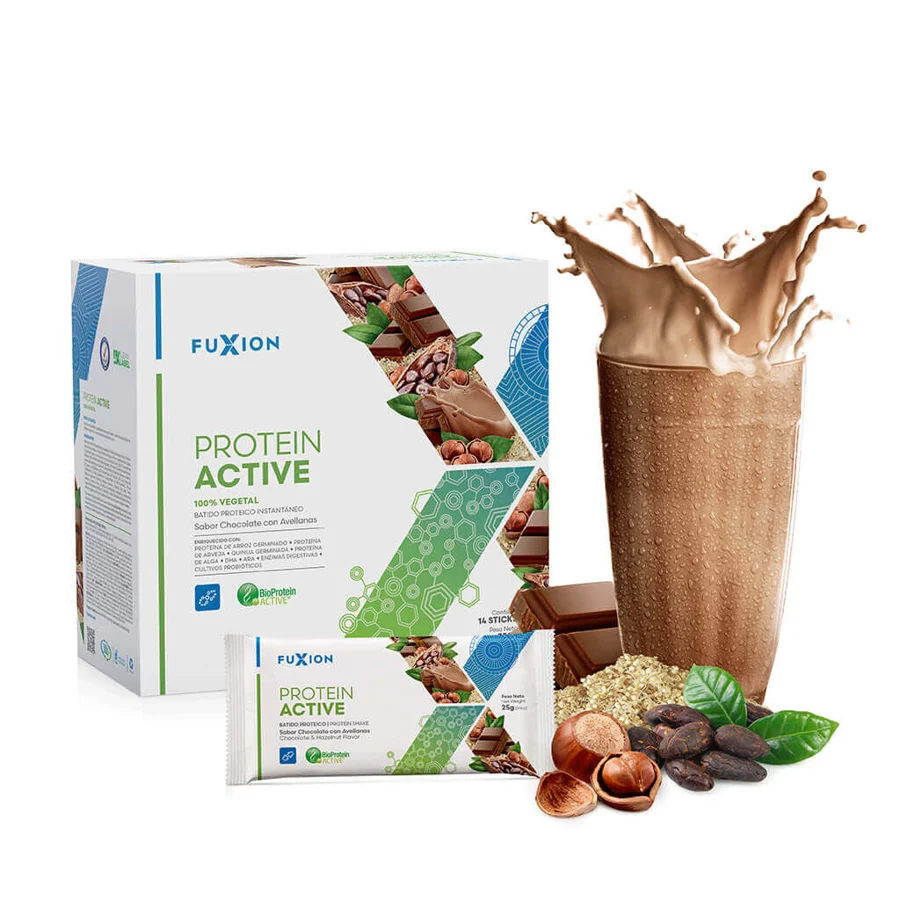 Protein Active - Chocolate con Avellanas — 14 sticks x 25 g